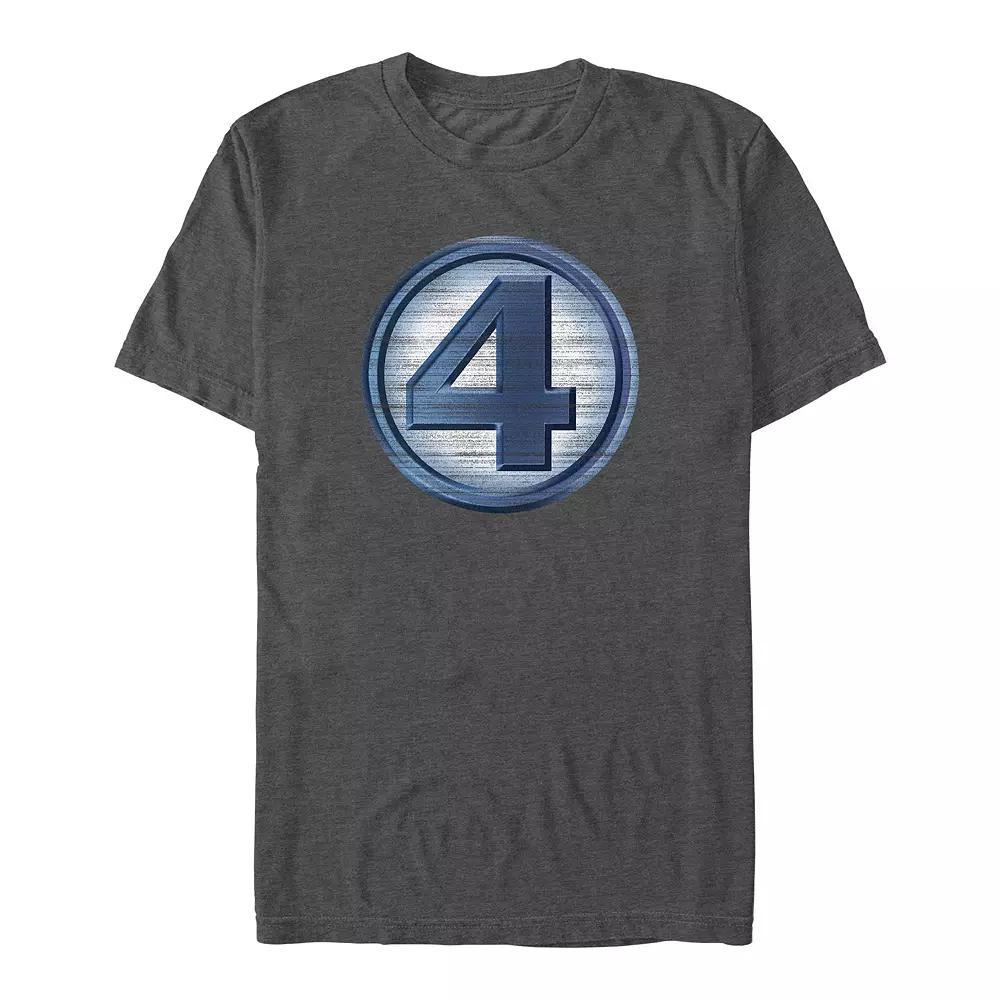 Big & Tall Marvel Fantastic Four Logo Graphic Tee, Men's, Size: 3XL Tall, Grey Heather Product Image
