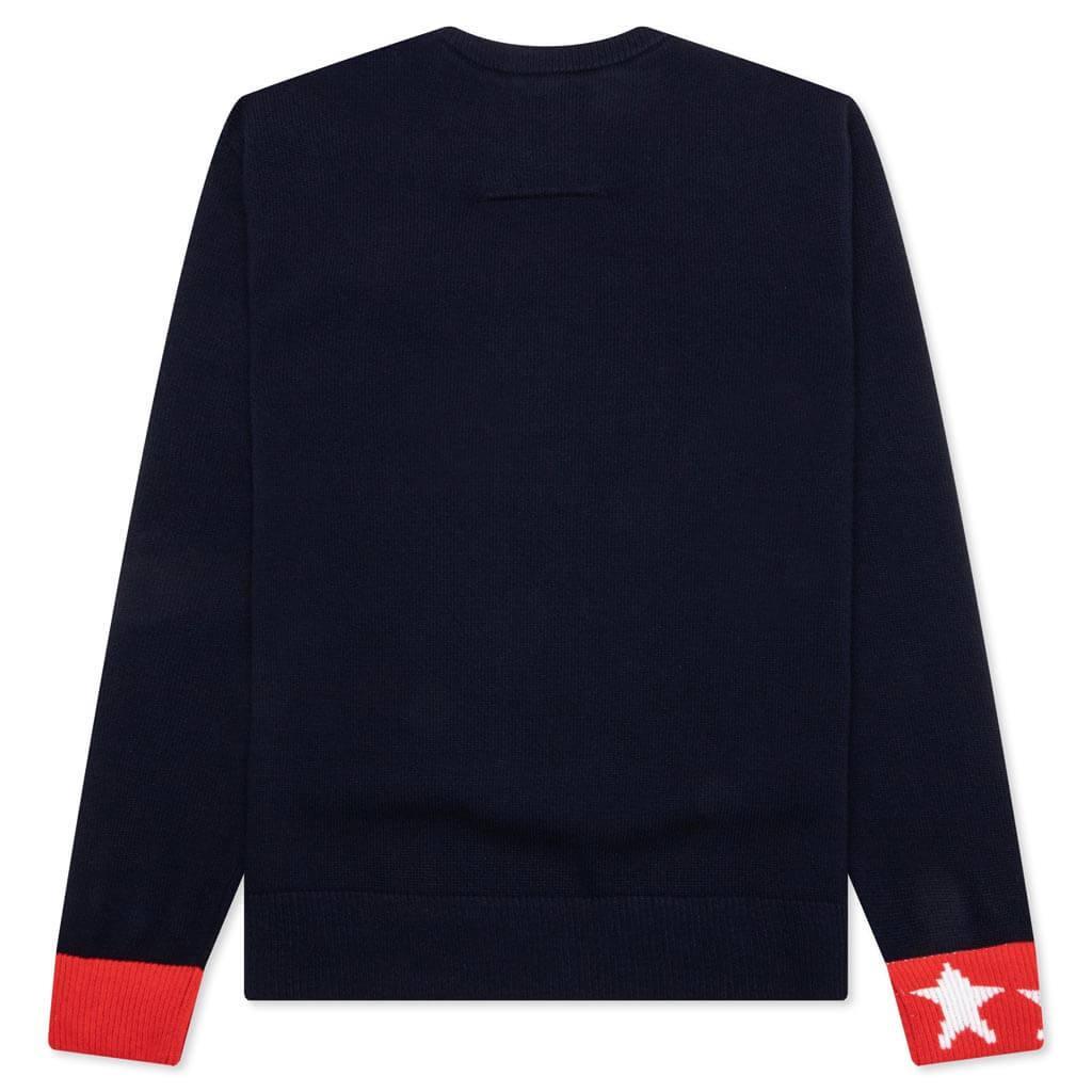 Sweater - Navy/Red Male Product Image