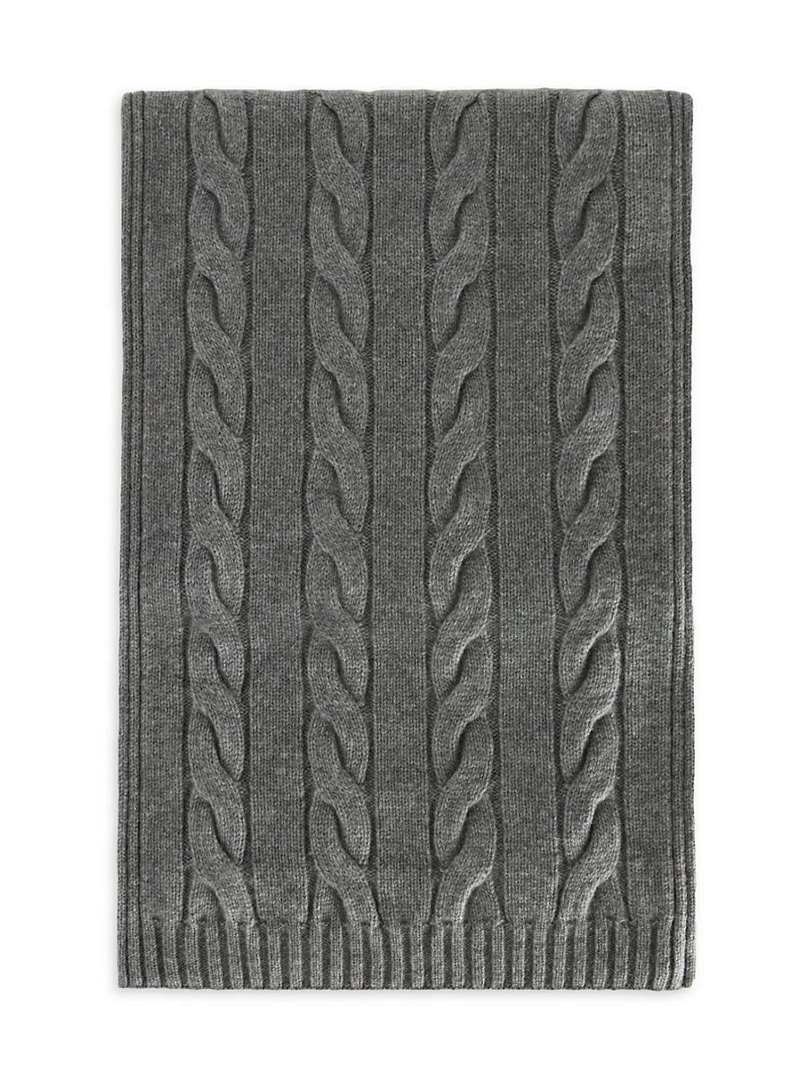 Womens Napier Cashmere Cable-Knit Scarf Product Image
