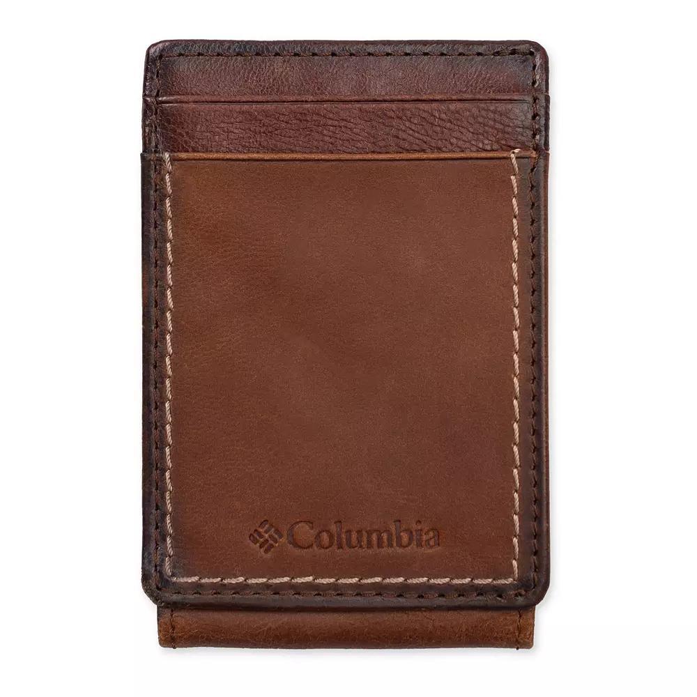 Mens Columbia RFID-Blocking Burnished Magnetic Money Clip Wallet Product Image