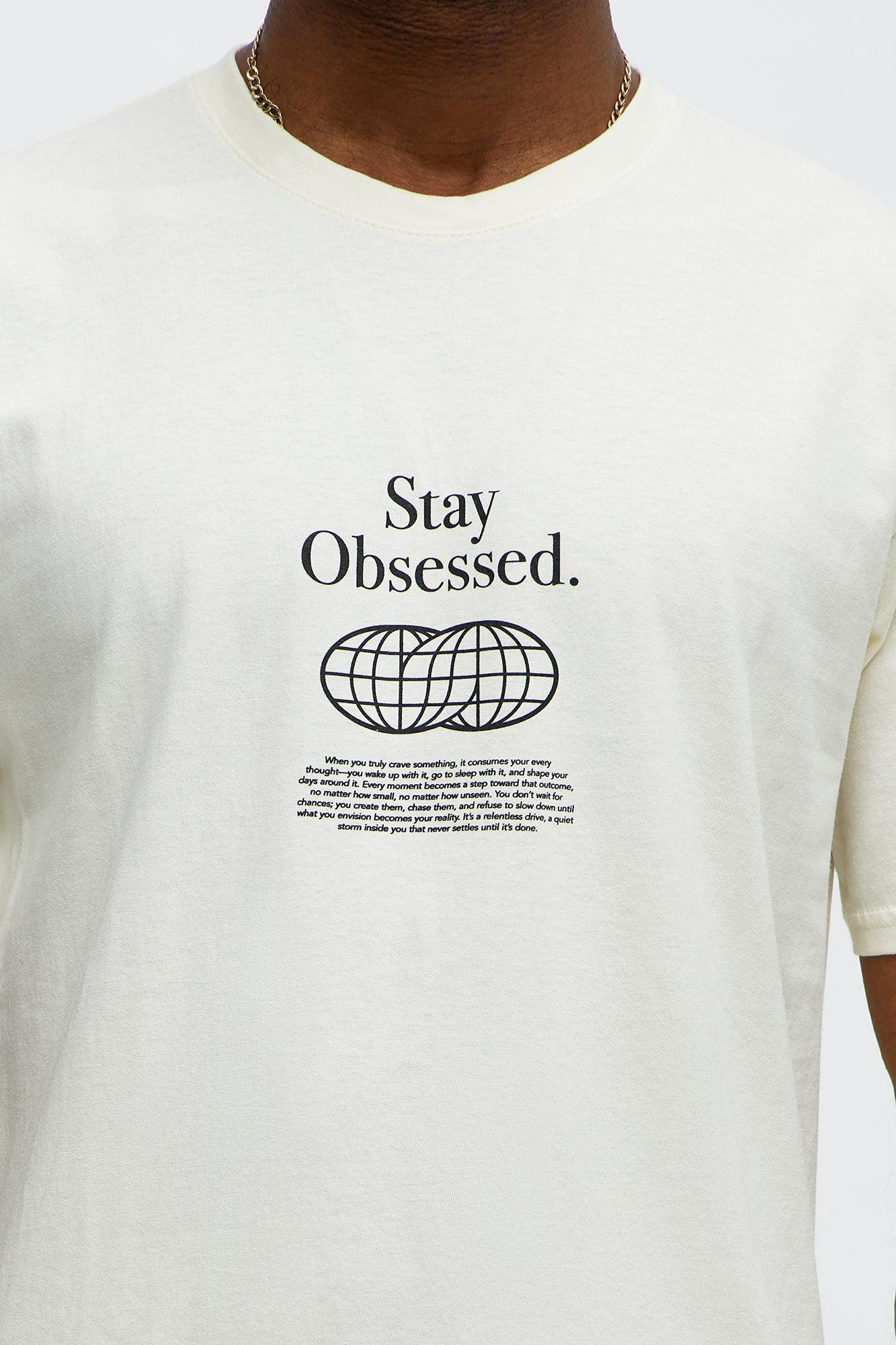 Stay Obsessed Short Sleeve Tee - Natural Product Image