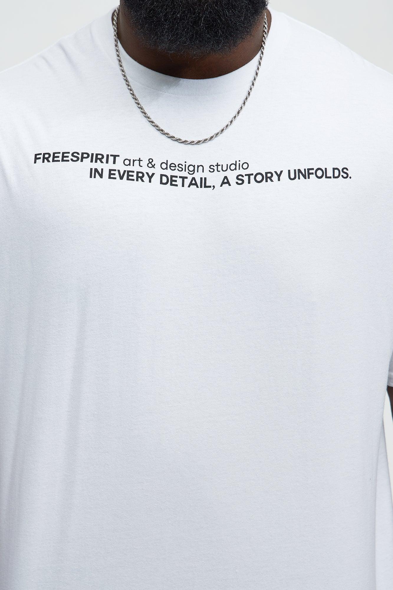 Freespirit Studio Department Short Sleeve Tee - White Product Image