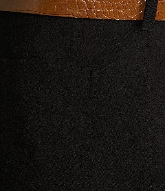 Gibson & Latimer High Rise Wide Leg Front Pocket Belted Ponte Pants Product Image