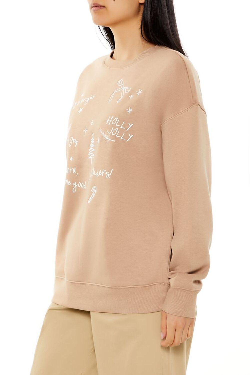 Christmas Doodle Fleece Pullover | Forever 21 Product Image