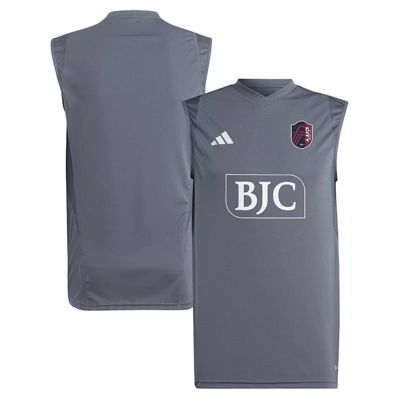 Men's adidas Gray St. Louis City SC 2024 Sleeveless Training Jersey, Size: 2XL, Slc Grey Product Image