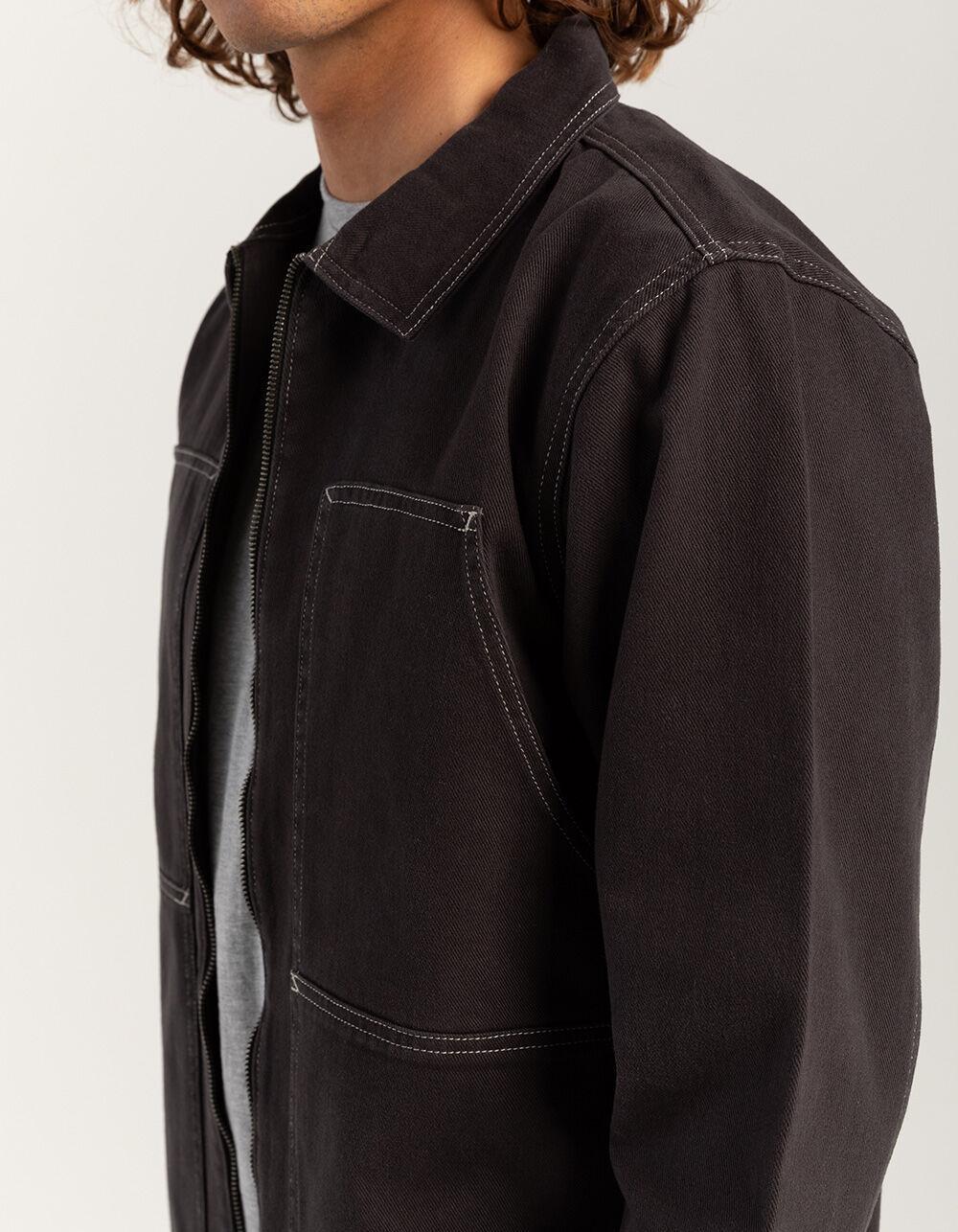 RSQ Mens Twill Workwear Jacket - BLACK Product Image