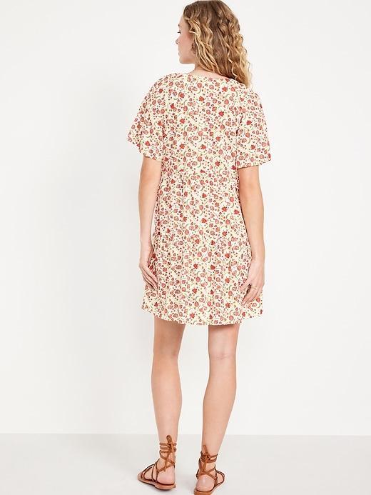 V-Neck Mini Swing Dress Product Image