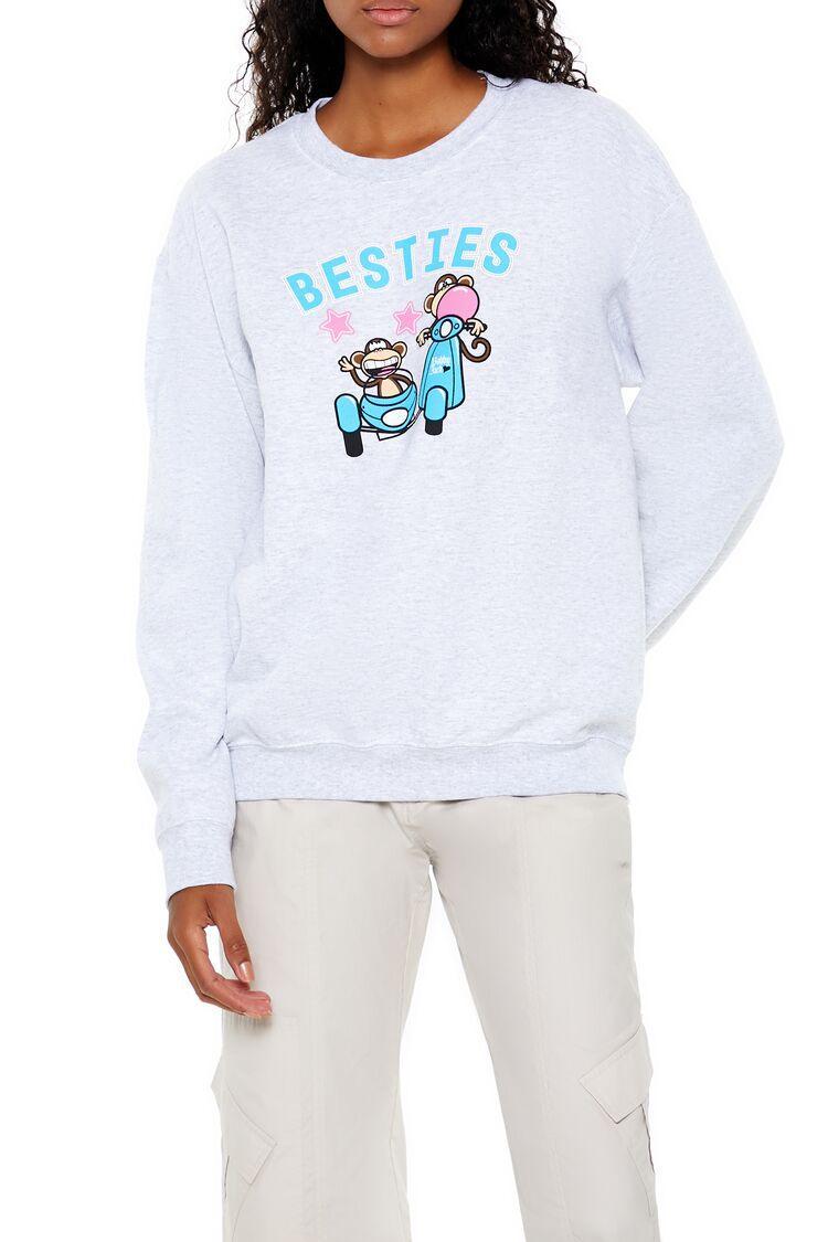 Besties Bobby Fleece Pullover | Forever 21 Product Image