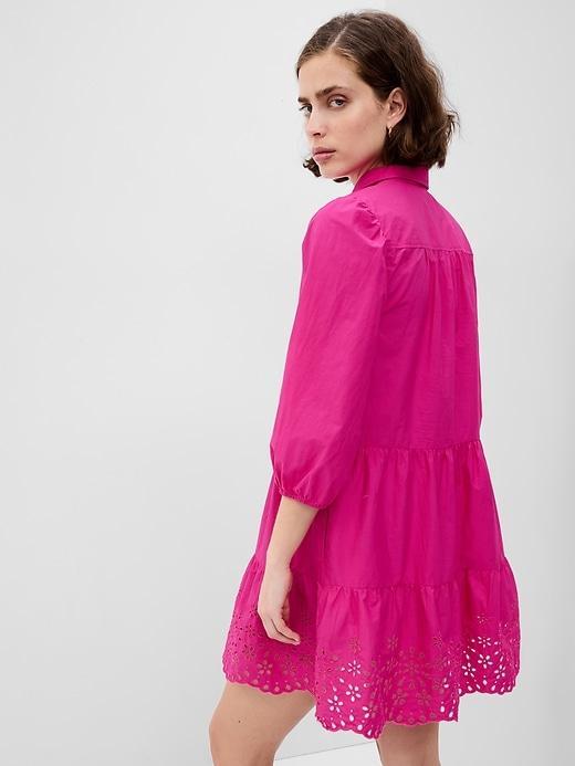 Puff Sleeve Shirtdress Product Image