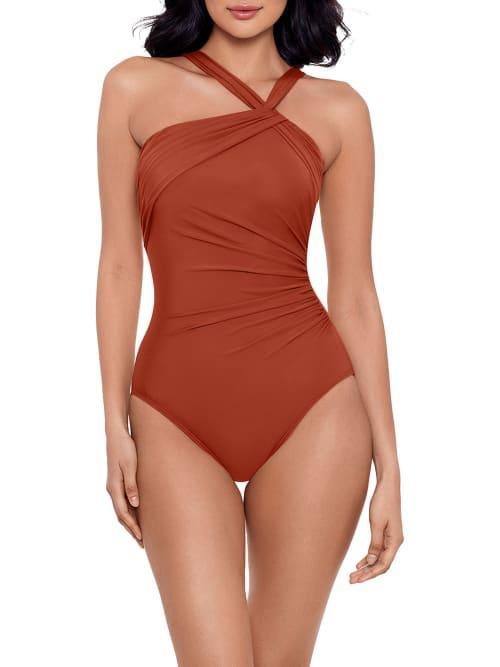 Miraclesuit Rock Solid Europa Asymmetric Underwire One Piece Swimsuit Product Image