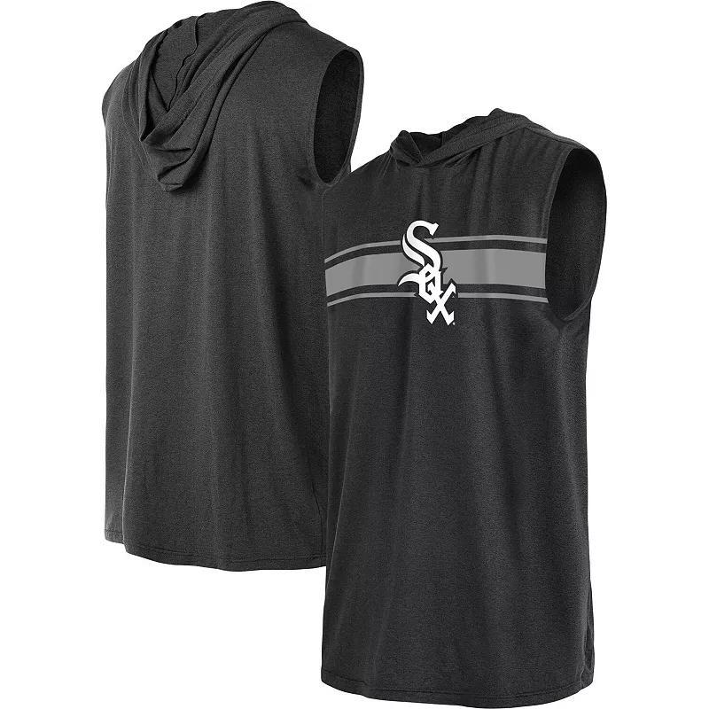 Mens New Era Chicago White Sox Sleeveless Pullover Hoodie Product Image