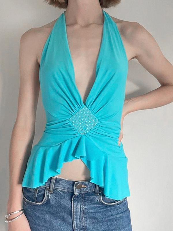 Slim Waisted Hottie Halter Vest Product Image