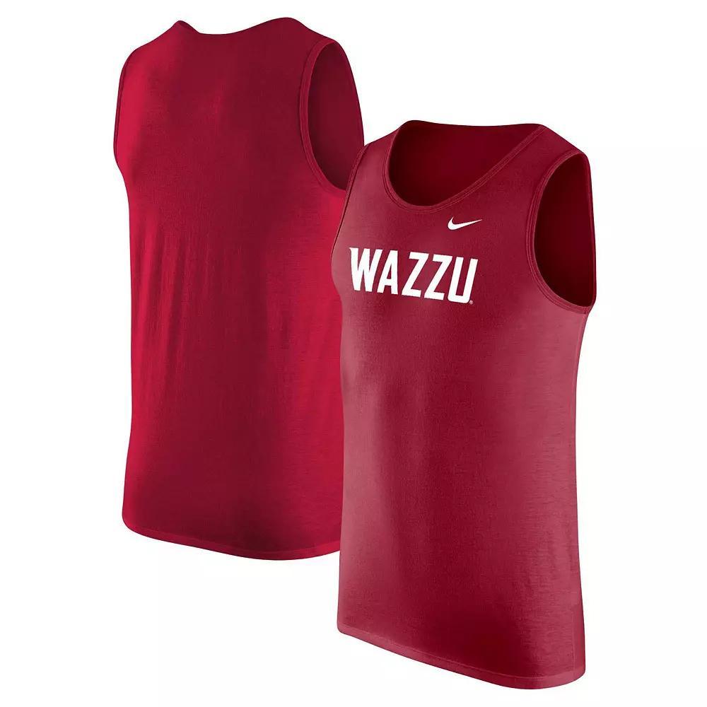 Men's Nike Cardinal Iowa State Cyclones Tank Top, Size: Small, Red Product Image
