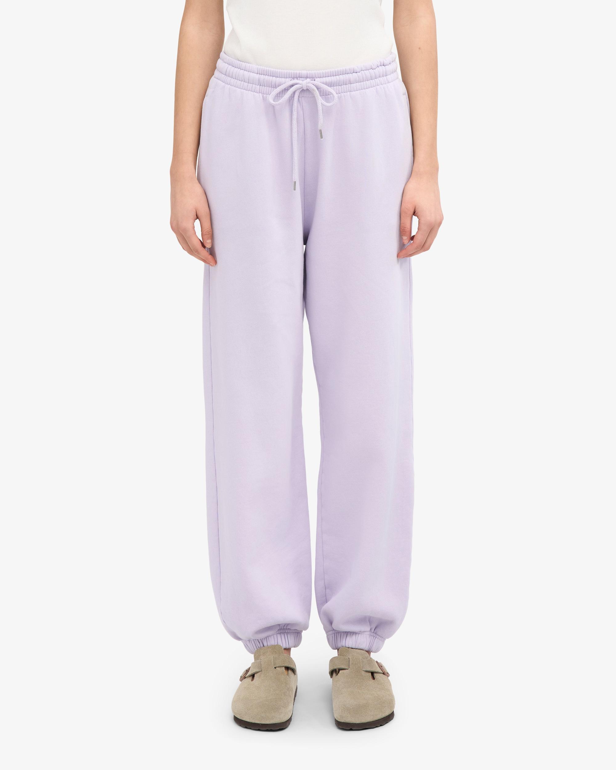 Organic Relaxed Sweatpants - Soft Lavender Product Image