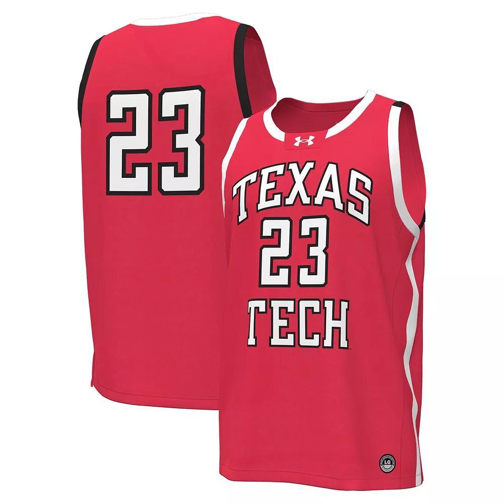 Mens Under Armour #23 Texas Tech Raiders Replica Basketball Jersey Product Image