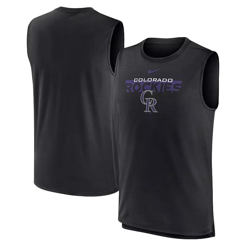 Men's Nike Navy Tennessee Titans Muscle Trainer Tank Top, Size: XL, Blue Product Image