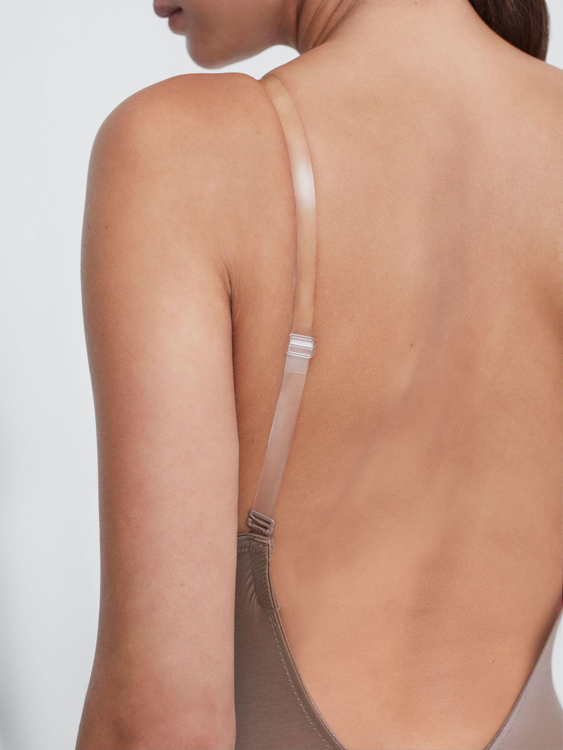 Spanx Shapewear Firming Plunge Low-Back Mid-Thigh Bodysuit in Cafe Au Lait Product Image
