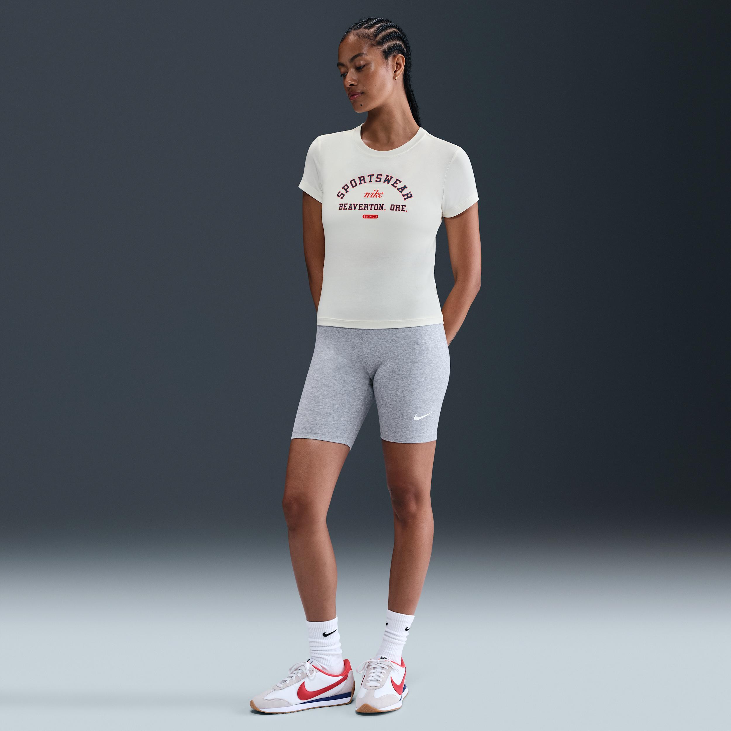 Women's Nike Sportswear Phoenix Slim Short-Sleeve T-Shirt Product Image