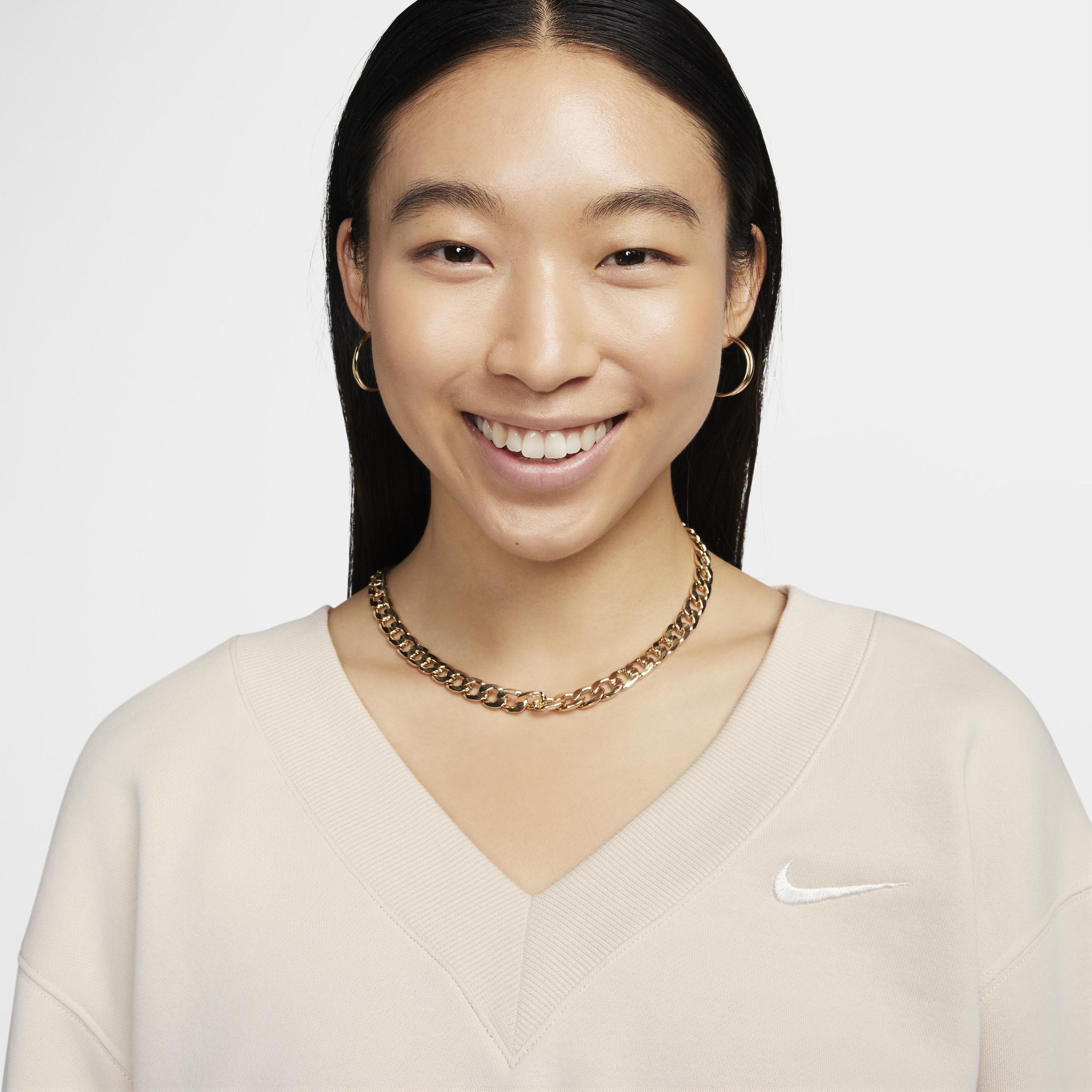 Nike Sportswear Phoenix Fleece Women's Cropped V-Neck Top Product Image