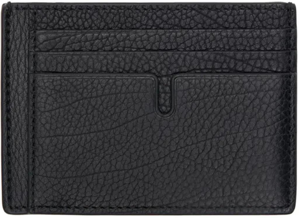 BURBERRY Black B Cut Clip Card Holder Product Image