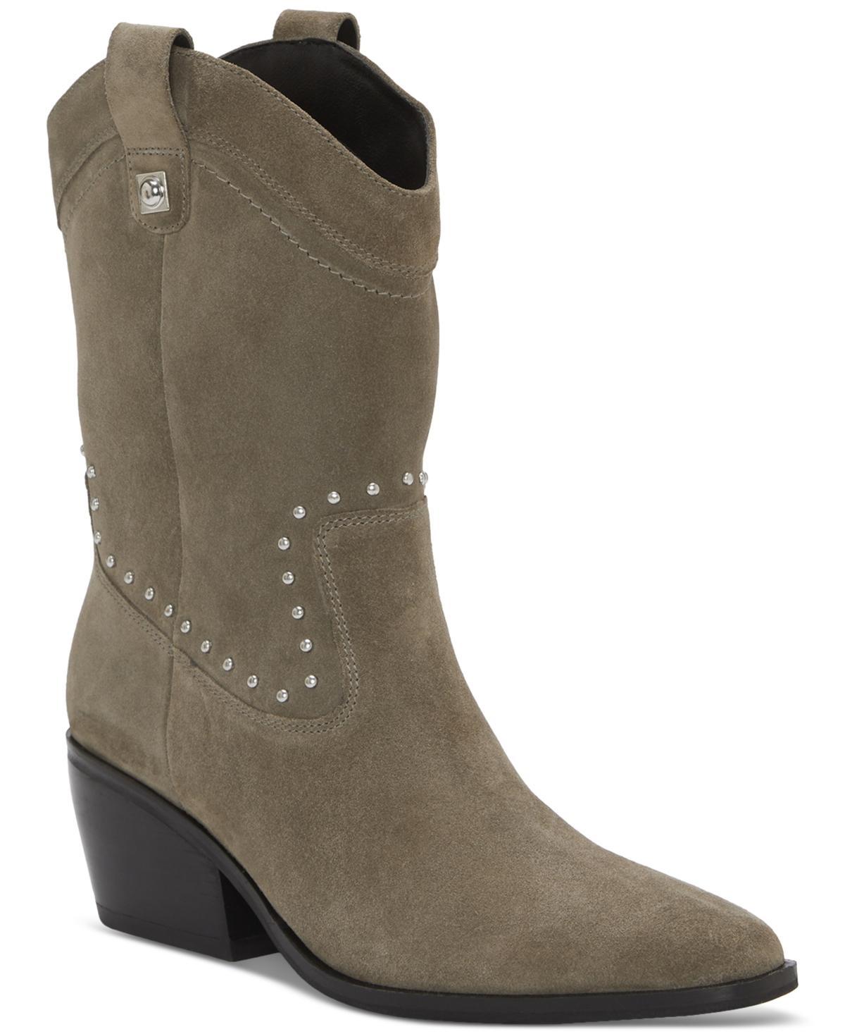 Lucky Brand Womens Cesiet Studded Cowboy Boots Product Image