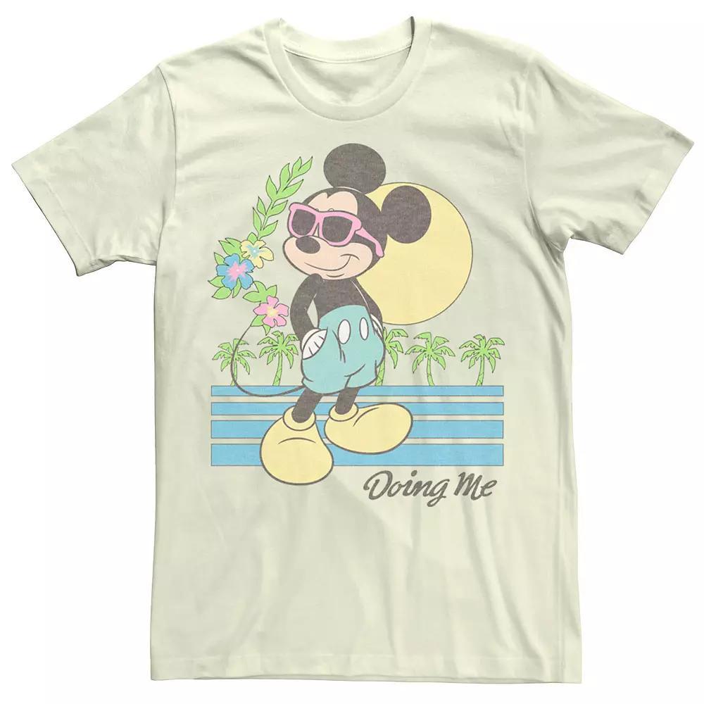 Disney's Mickey And Friends Mickey Mouse Men's Doing Me Sunset Tee, Size: Medium, Natural Product Image