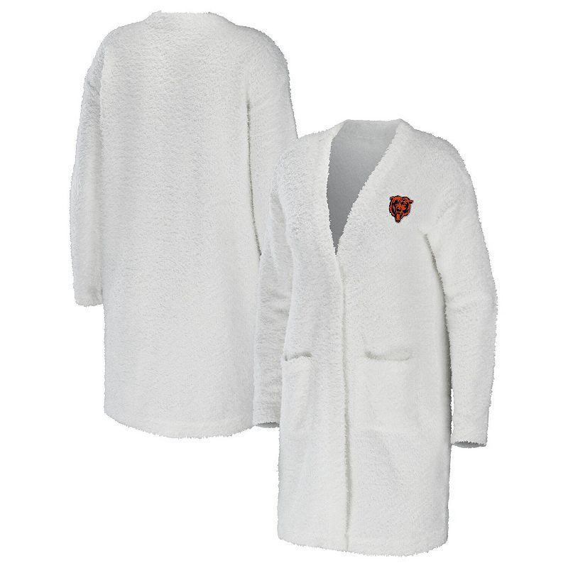Womens Wear by Erin Andrews Cream Cleveland Browns Cozy Lounge Cardigan Sweater Product Image