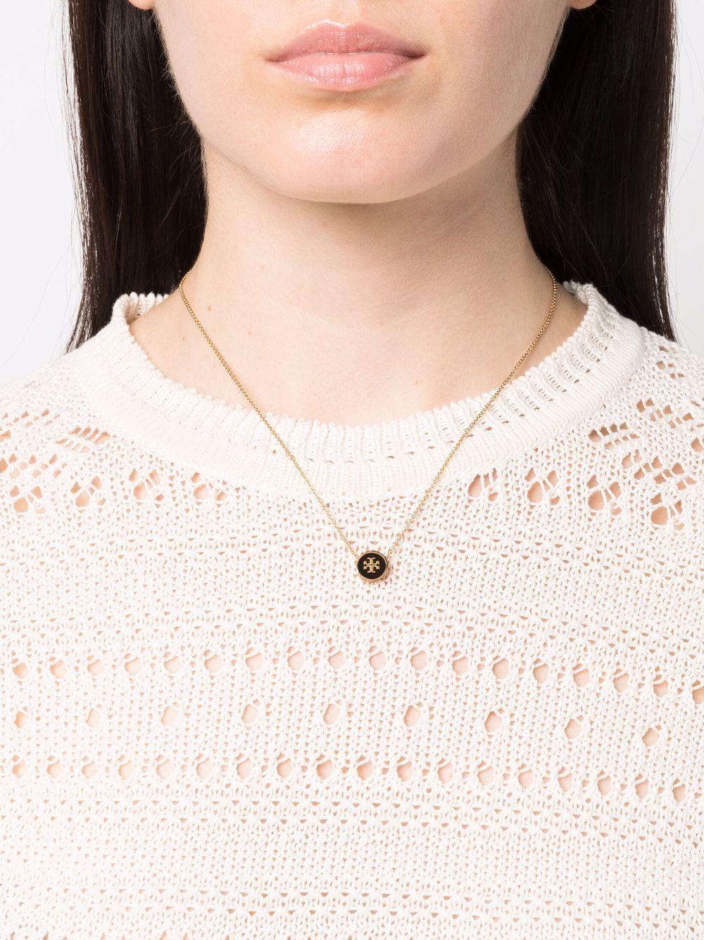 Kira enamel pendant necklace Product Image