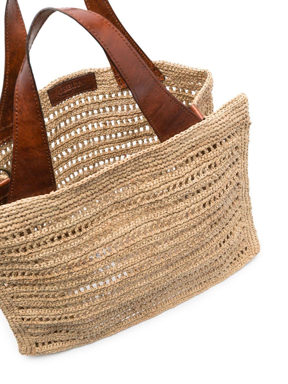 Nosy raffia tote bag Product Image