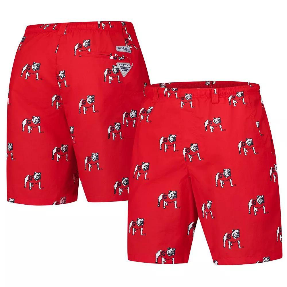 Men's Columbia Red Georgia Bulldogs PFG Backcast™ III Omni-Shade™ Shorts, Size: Medium Product Image