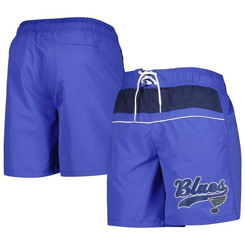 Men's Starter Blue St. Louis Blues Freestyle Volley Swim Shorts, Size: Large Product Image