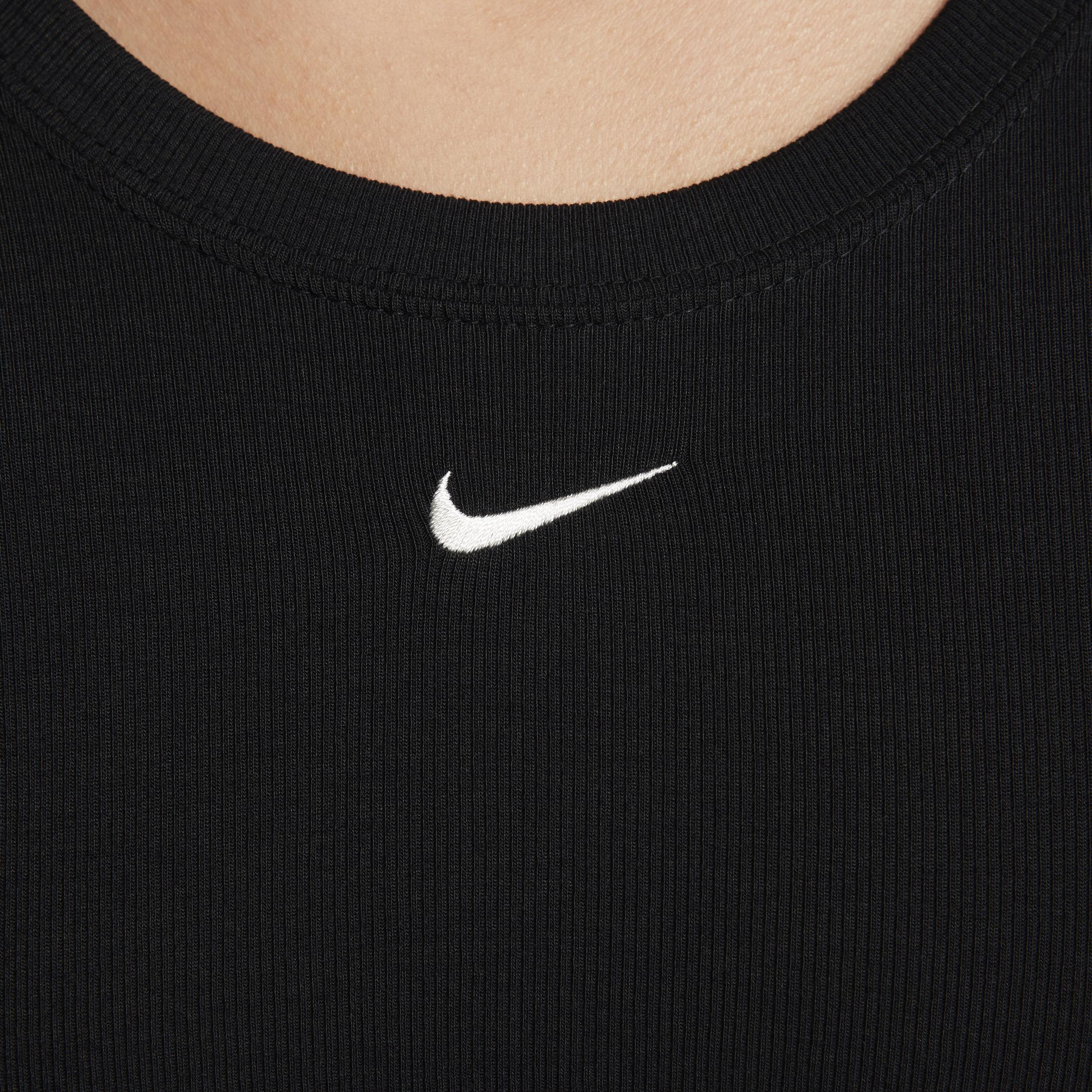 Nike Sportswear Chill Knit Women's Tight Scoop-Back Short-Sleeve Mini-Rib Top Product Image