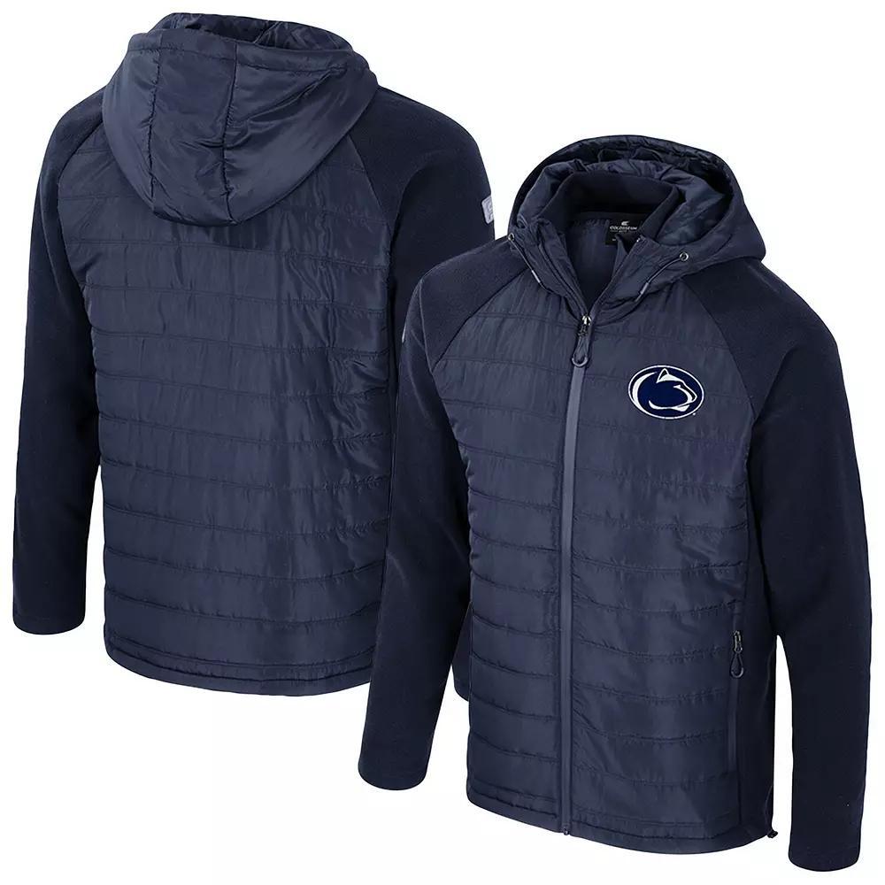 Men's Colosseum  Black Oklahoma State Cowboys Block The Sun Full-Zip Hoodie Jacket, Size: 2XL Product Image