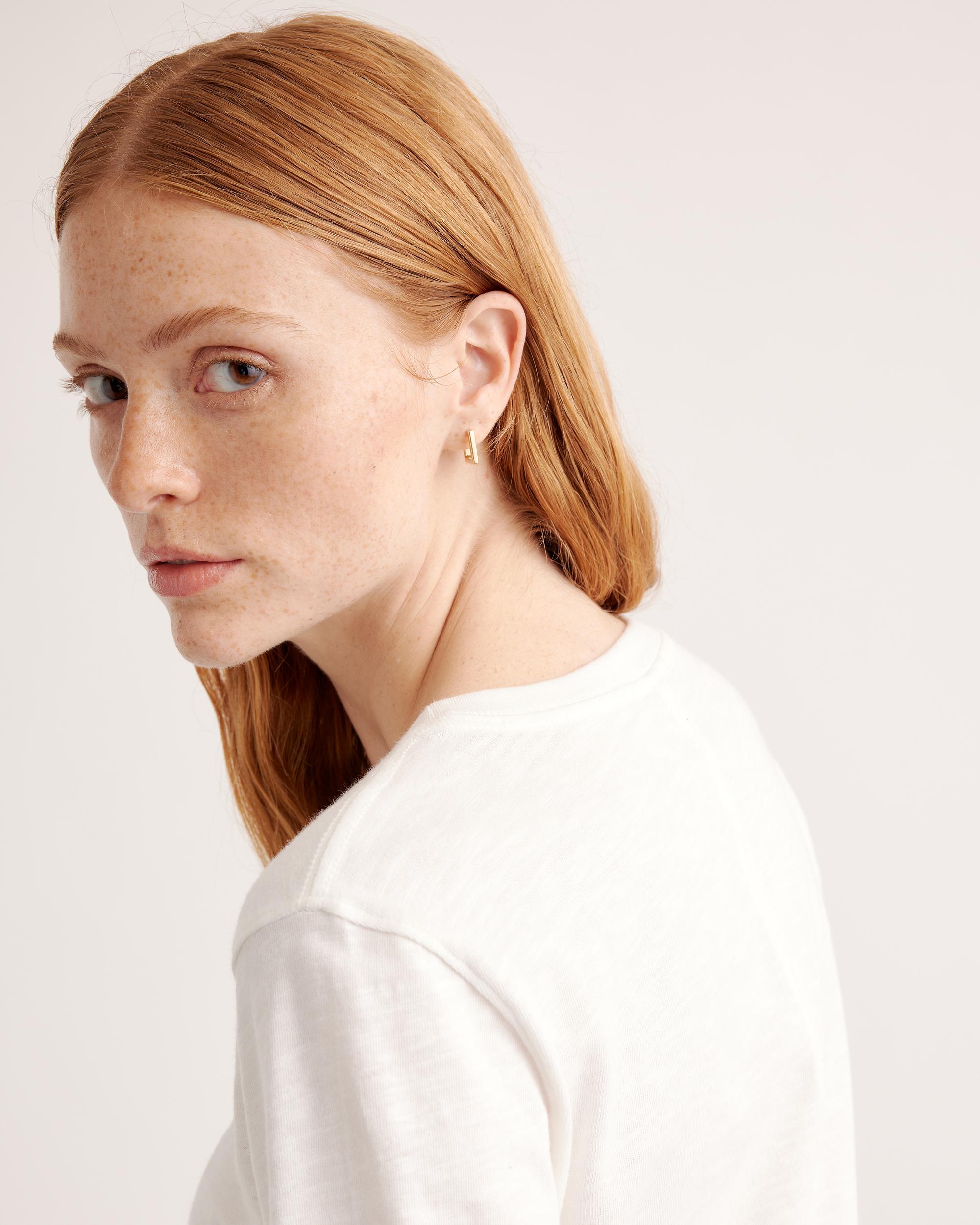 Quince | Women's Slub Long Sleeve T-Shirt Organic Cotton Product Image