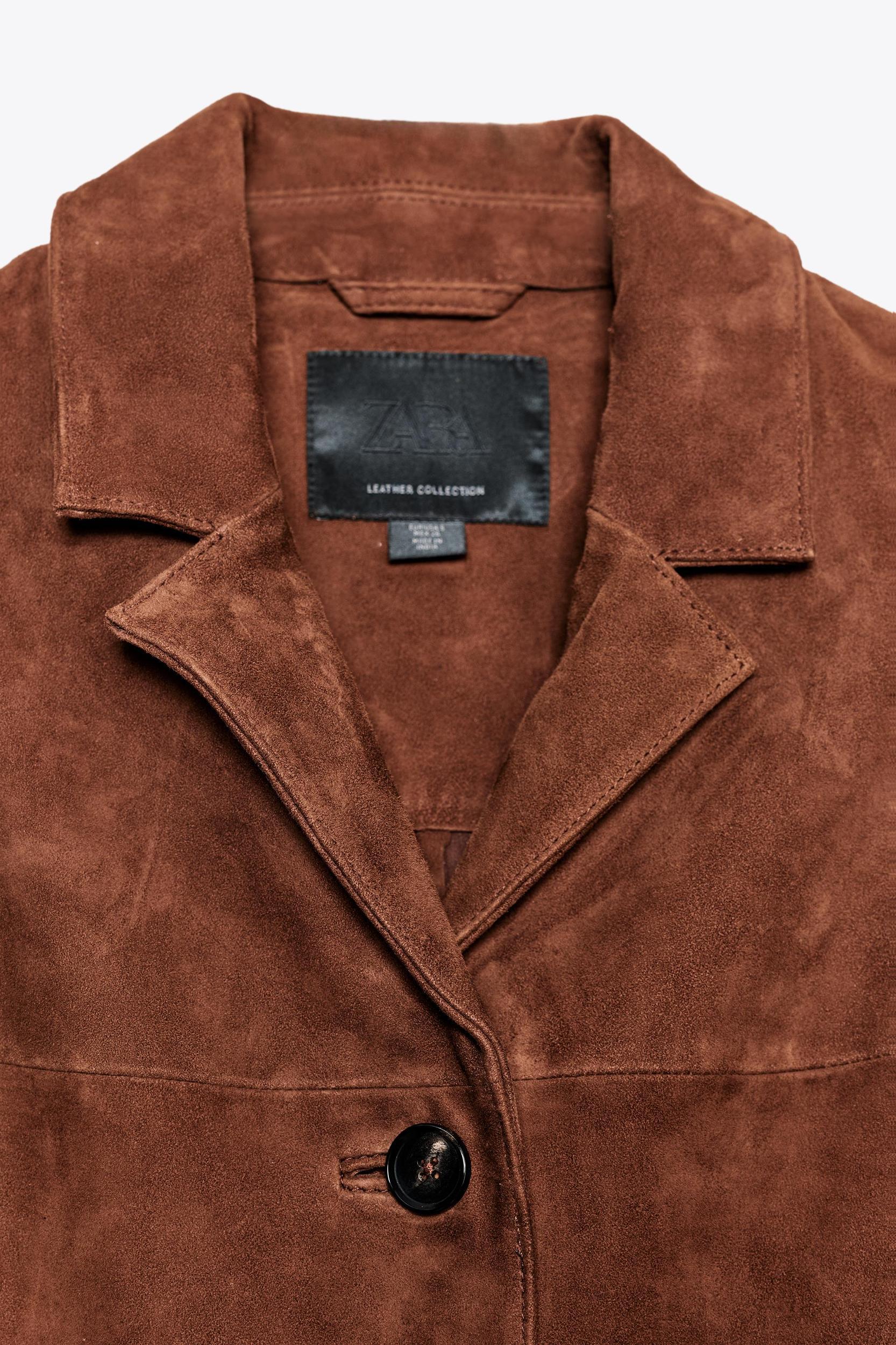 ZW COLLECTION LIMITED EDITION OVERSIZED SUEDE LEATHER BLAZER Product Image