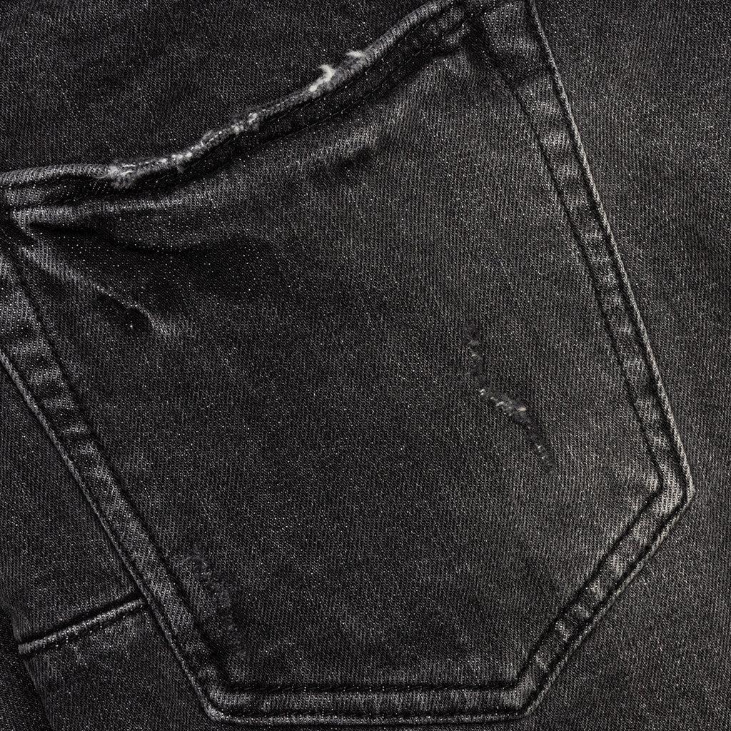 P001 - Worn Black Patchwork Male Product Image