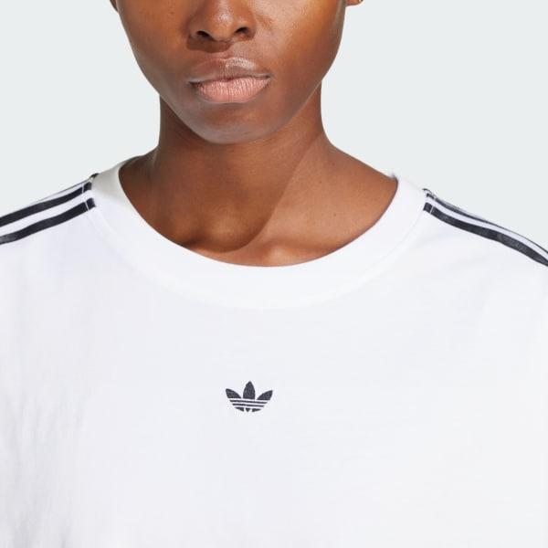 adidas Adilenium Season 3 Boxy Oversized Tee White XL Womens Product Image