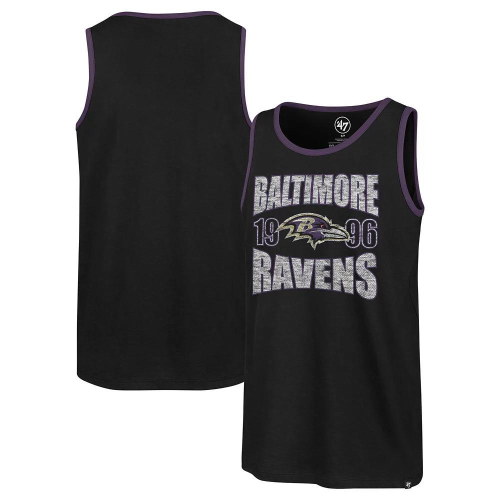 Men's '47 Black Baltimore Ravens Upload Franklin Tank Top, Size: Small Product Image