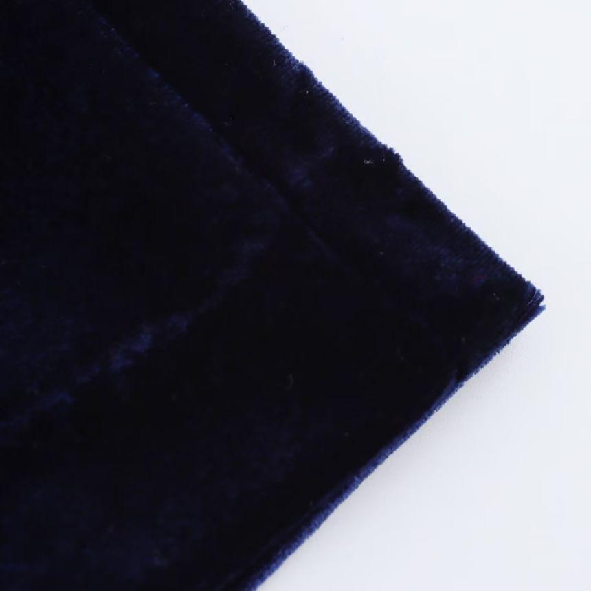 Sleeveless Plain Bow Mini A-Line Dress Product Image