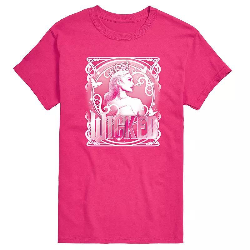 Men's Wicked Glinda Portrait Graphic Tee, Size: XS, Black Product Image