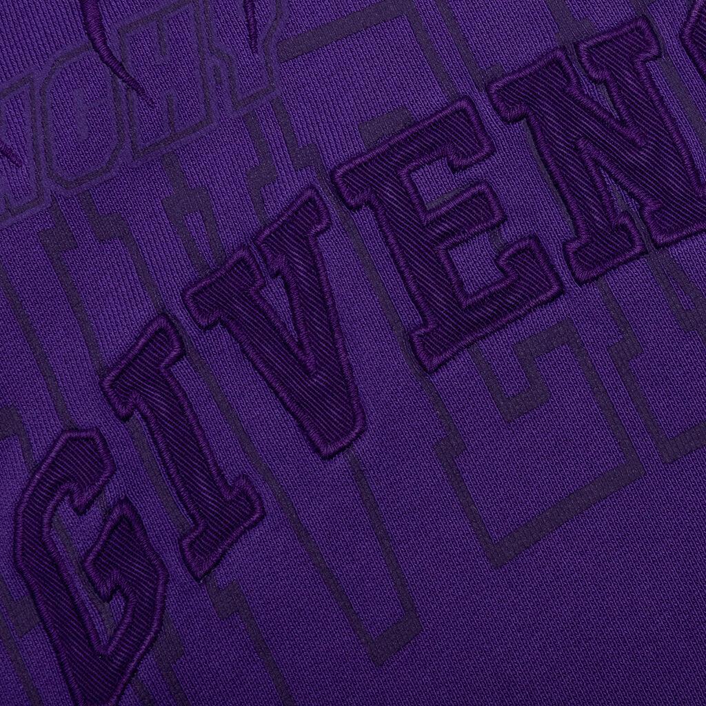 Slim Fit Print Hoodie - Purple Male Product Image