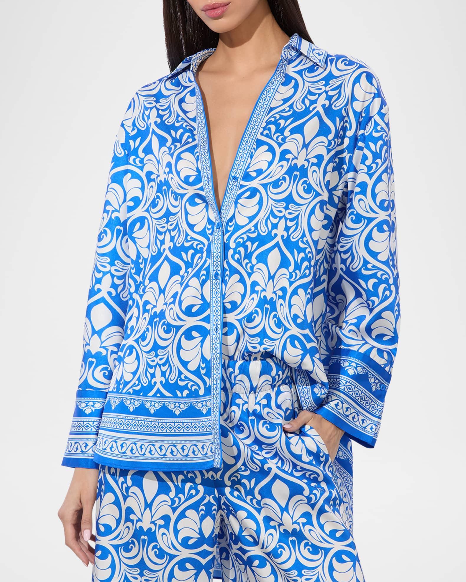Kiva Oversized Pajama Shirt Product Image