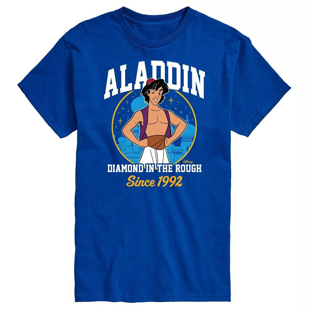 Disney Princess Big & Tall Aladdin Collegiate Graphic Tee, Mens Product Image