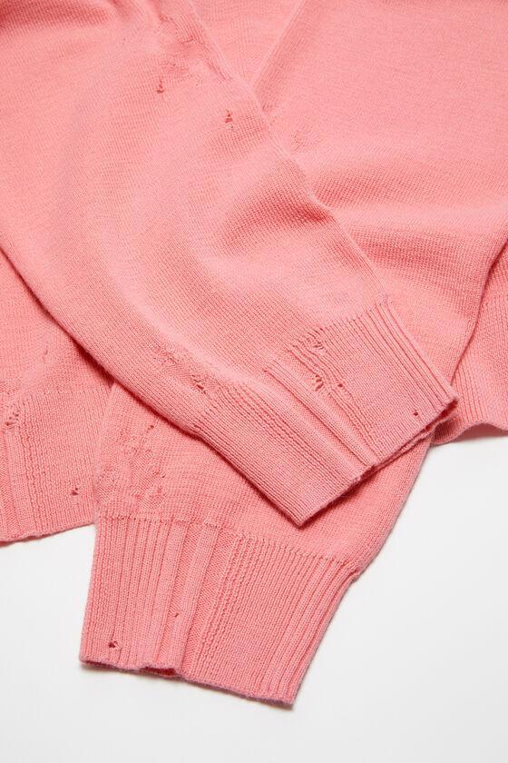 Distressed zip cardigan Product Image