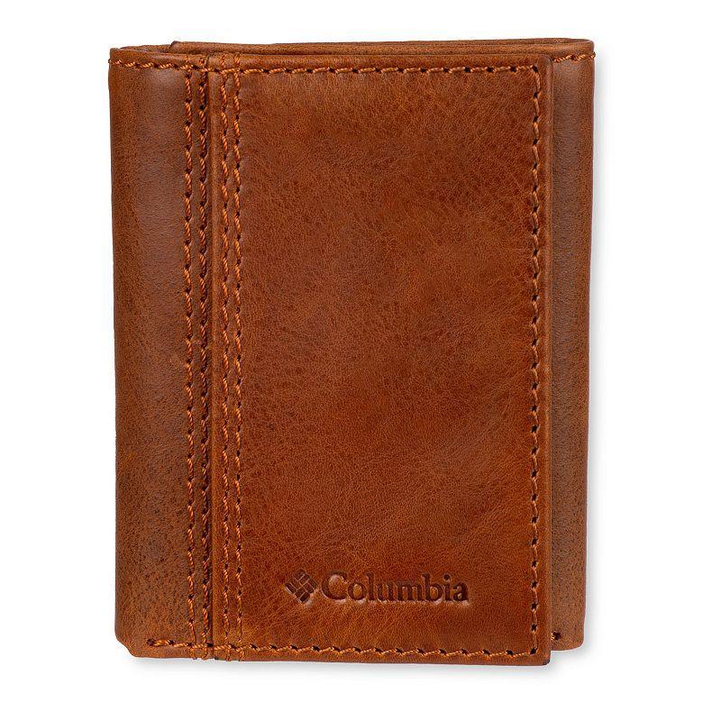 Men's Columbia RFID-Blocking Extra-Capacity Trifold Wallet with Exterior Pocket, Black Product Image
