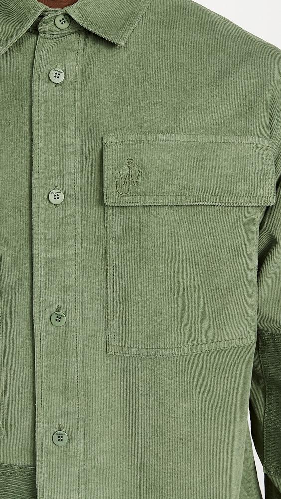 JW Anderson Patchwork Corduroy Overshirt | Shopbop Product Image