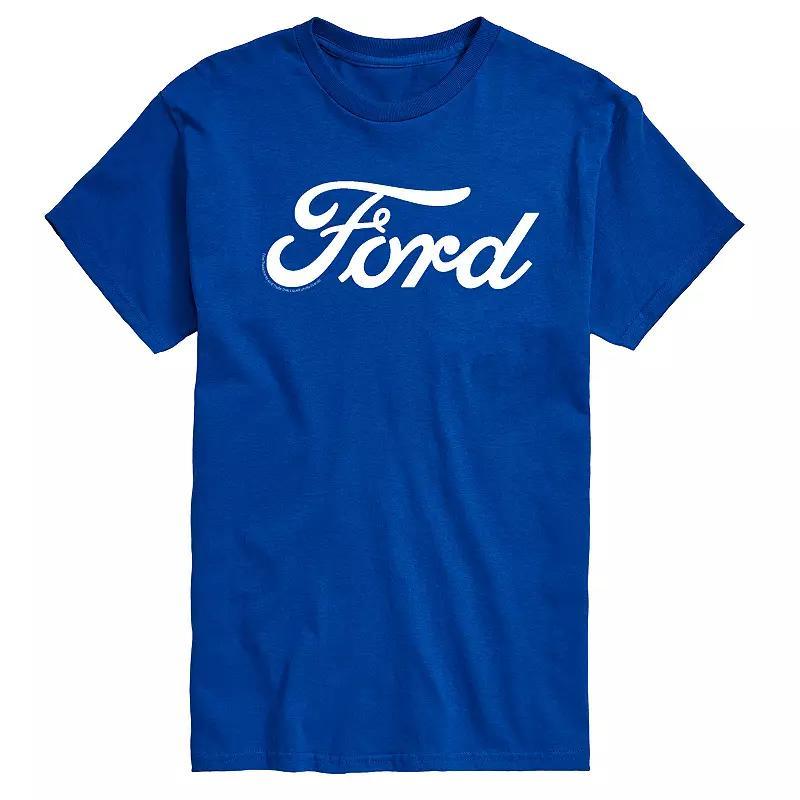 Men's Ford Logo Graphic Tee, Size: Large, Blue Product Image