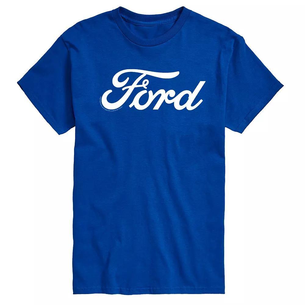 Men's Ford Logo Graphic Tee, Size: Large, Blue Product Image