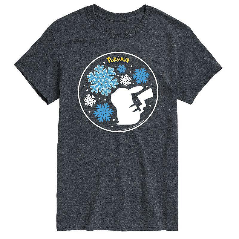 Big & Tall Pokemon Snowflake Pikachu Tee, Mens Product Image