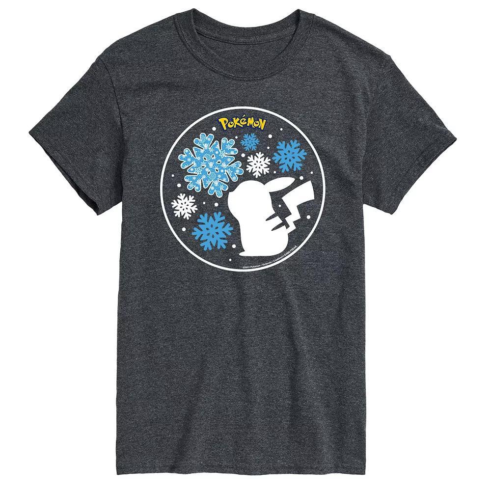 Big & Tall Pokemon Snowflake Pikachu Tee, Mens Product Image